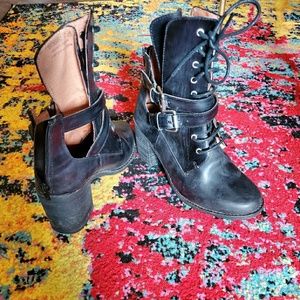 Jeffrey  Campbell Benson cutout combat bootie